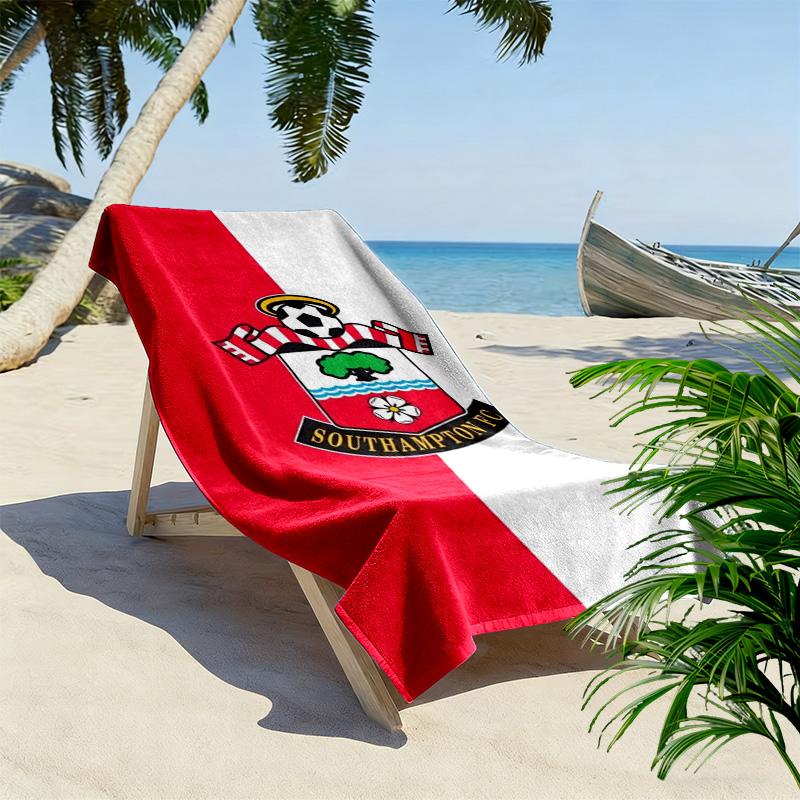 Southampton Print Strandtuch, Großes Weiches Schnelltrocknendes Handtuch für Strand Camping Schwimmen