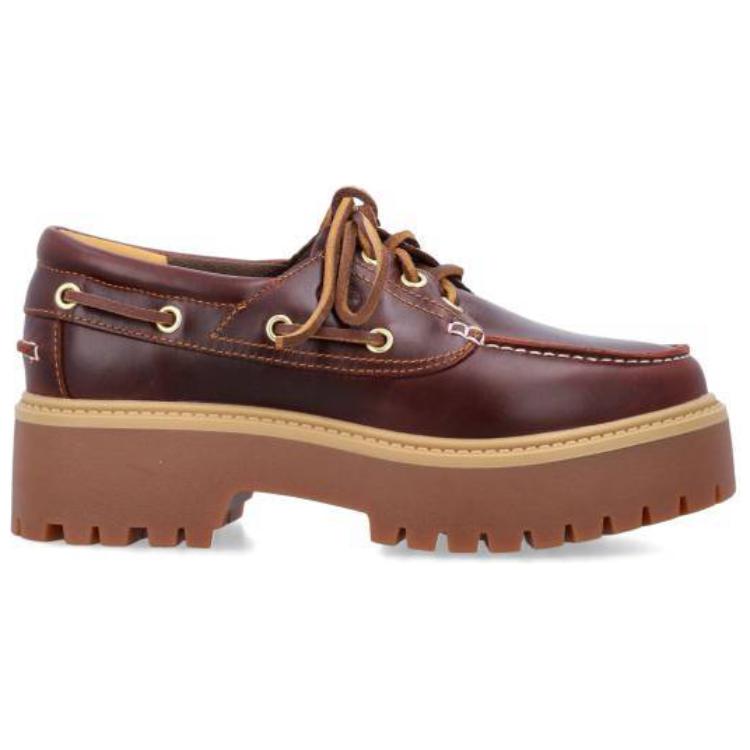 Timberland Premium Series Fashion Simple Sailing Shoes Women Shoes Brown A2QDMD57