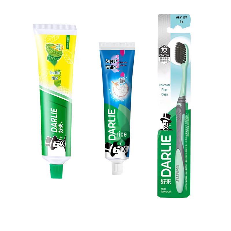 

Darlie Double Mint & Whitening Toothpaste Set with Toothbrush