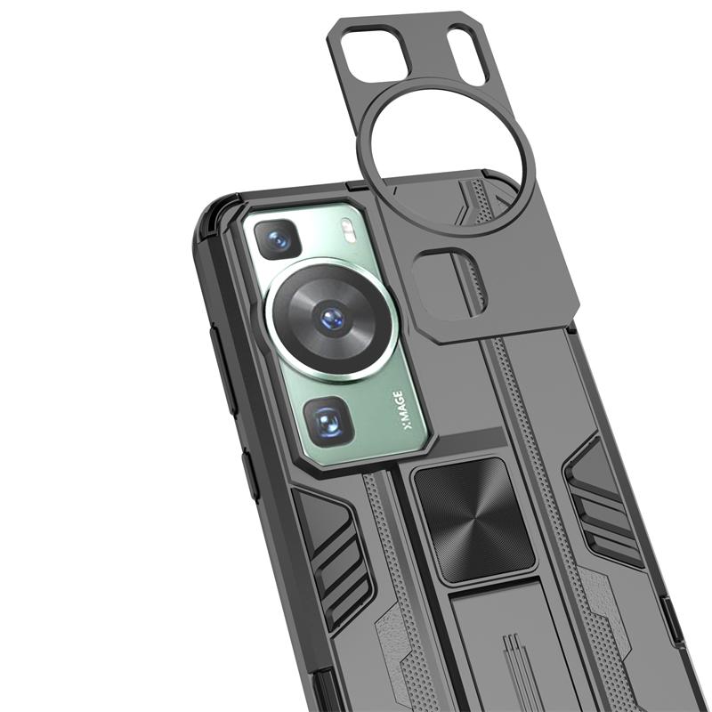 Für Huawei P 60 P60 Pro Hülle Stoßfest Auto Magnethalter Handyhülle Für Huawei P60 Art P60Pro Kameraschutz Rückseite