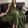 Outdoor Blanket Camping Pure Cotton Six-Layer Gauze Knitted Summer Quilt Tassel Throw Shawl Nap Cover