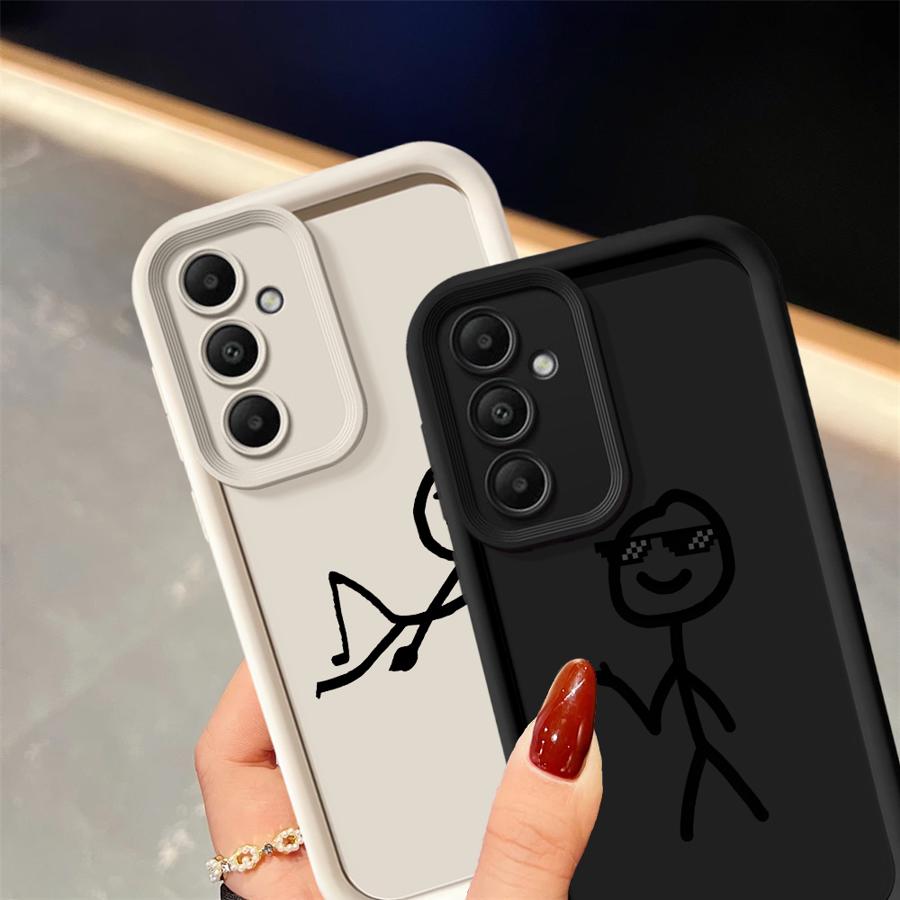 Case for Samsung Galaxy A56 A24 A54 A32 A22 A35 A52 A36 A73 A25 A26 A55 A21s Phone Cover Cartoon Character