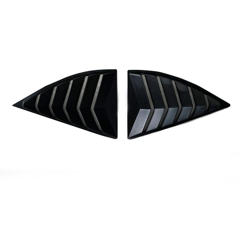 Gloss Black Car Side Window Louver For Chevrolet Camaro 5th Gen 2010 - 2015 2011 2012 2013 Car Rear Window Shutter Cover Spoiler