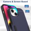 For iPhone 15 Dual Layer Protection PC+TPU Cover Anti-fall Phone Case