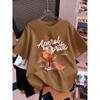 Aperol Spritz Lemon Drink Prints T-Shirt Womens Summer Short Sleeve Tops Comfortable Loose O-Neck T Shirt Sporty Clothes