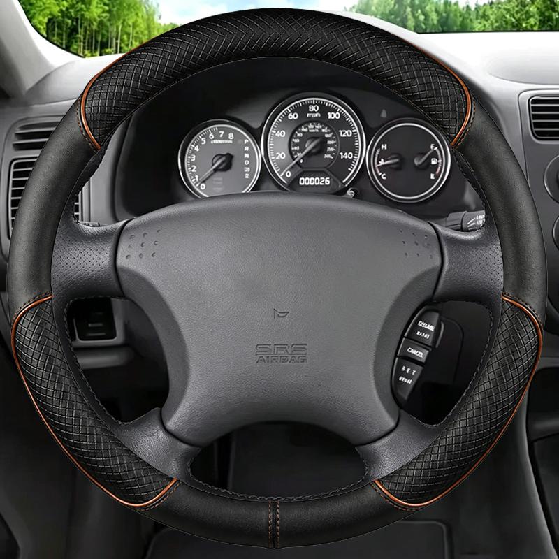 Braid Wheel Cover for Honda Civic 7 Coupe 2003 2004 2005 2006 DIY Car Steering Wheel Cover Accessory