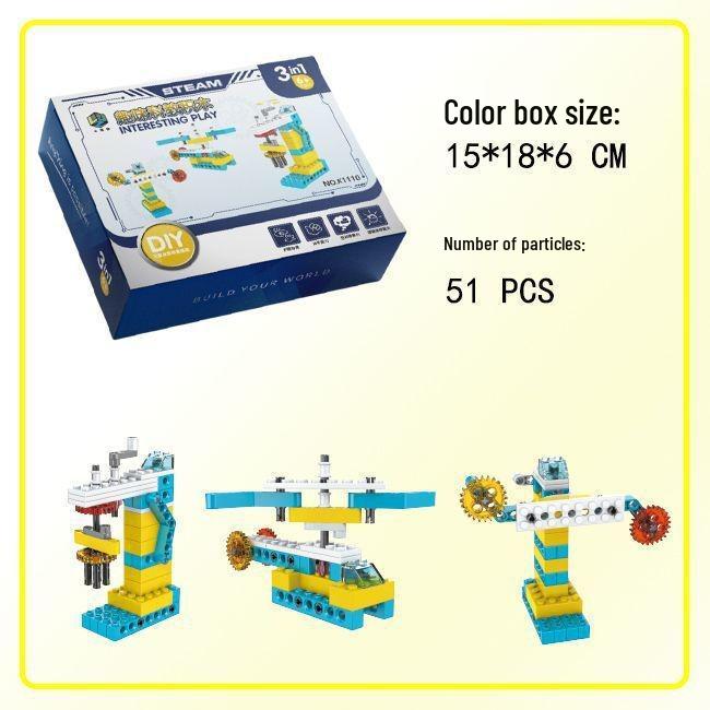 Lego-Compatible Programming Robot with Technic Building Blocks for Educational Play