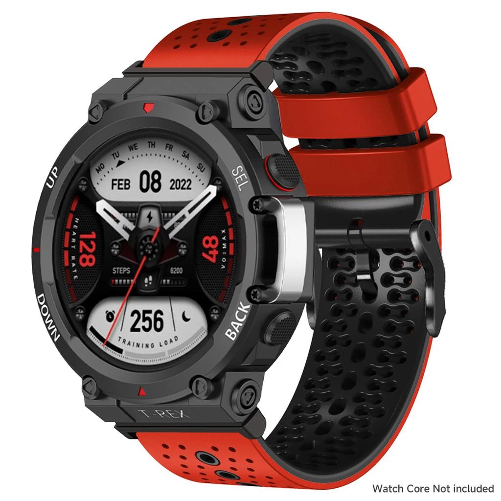 Dwukolorowy silikonowy pasek do zegarka Amazfit T-REX 3.2, miękki, oddychający, sportowy pasek do zegarka Amazfit T-REX Wrist Band 2025