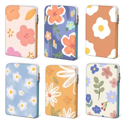 PU Colorful Flowers Laptop Sleeve Bag PU Carrying Case 11"13.3"14"15.6"Storage Case For Macbook Hp ASUS Dell Laptop Accessories