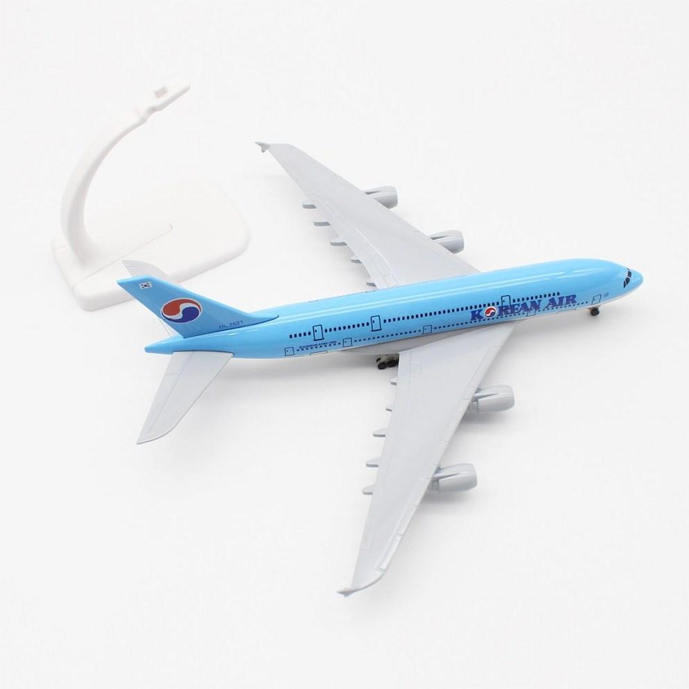 JJC Korean Air A380 Die-cast Model Airplane (1:300 Scale, 20cm) - Premium Collectible Aircraft Display