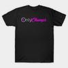 Men Black Print T-shirt Onlychumps No-Cut Transfer Paper Print Cotton Tshirt