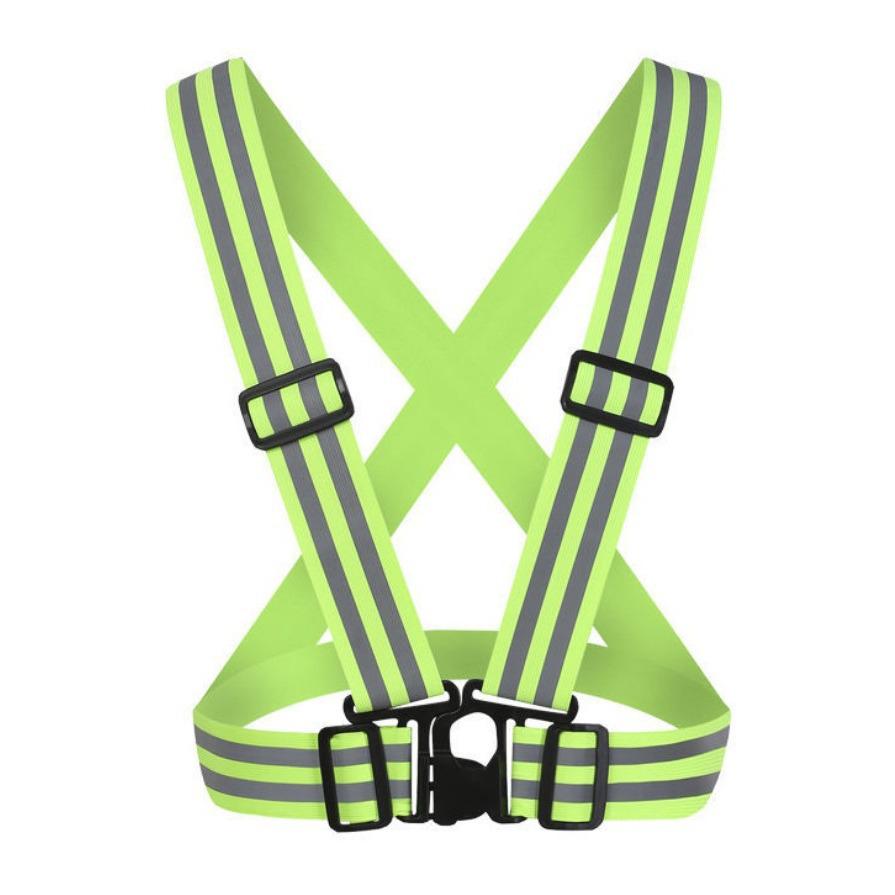 Reflective Outdoor Adjustable Safety Vest for Night Running and Cycling