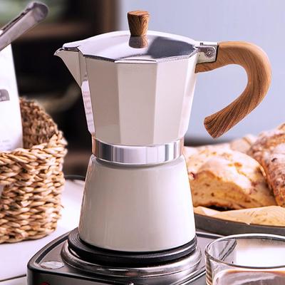Moka konvička, varná konvice na espresso Italský kávovar Konvička na kávu Hliníková varná deska Camping Espresso Maker Ruční kubánský kávovar