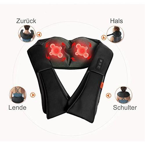 GESS Kragen Appareil De Massage Sportif Pour Les Épaules, Le Dos Et La Nuque Shiatsu Avec Thérapie De Chaleur Infrarouge