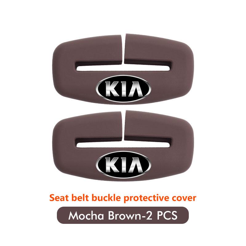 RVGH1 Car Seat Belt Protection Silicone Buckle Clip Cover For KIA Cerato Proceed Venga Stonic Picanto Sorento Stinger
