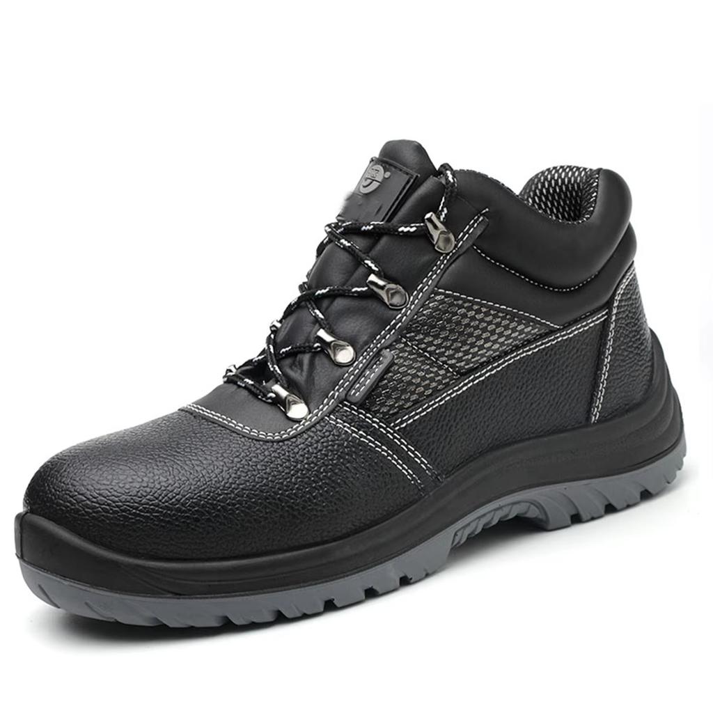2025  Acceptable Custom Steel Toe Safety Shoes Rubber Outsole Anti Puncture Safety Boots   Work Protective Safety Shoes