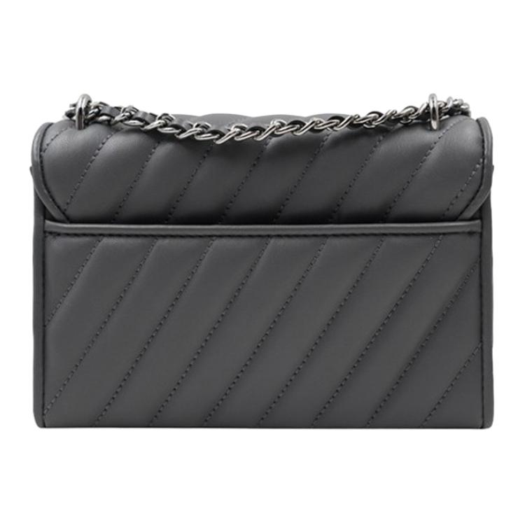 New MICHAEL KORS Rose Leather Shoulder Bag, Portable Crossbody Bag Women's Dark Gray 35F0SXOC5T-HEATHER-GREY