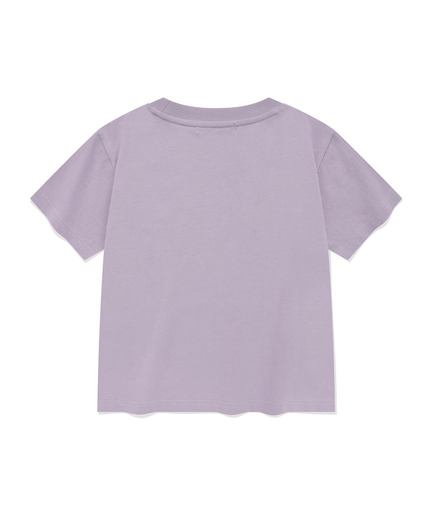 Palet Silver Brush Logo Short Sleeve T-Shirt Lavender