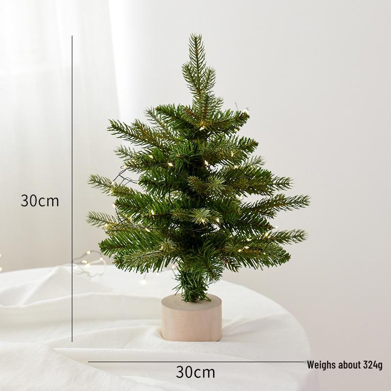 NUCHI Luxury Arabic Christmas Tree with Lights and Dense Ornaments