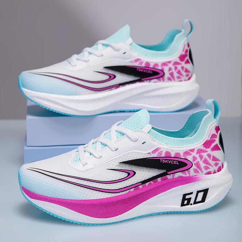 

Men S Running Shoes Jogging Trainer Race Sneakers Non-Slip Couple Luxury Shoes Outdoor Cushioning Breathable Mesh Off-Road Shoes 37