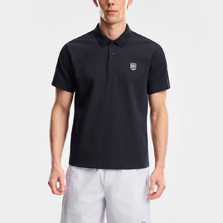 Fila Comfortable Daily Simple Tennis Polo Shirt Men Tops A11M623164F-NV