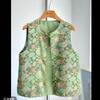 Women's New Antique Vest Women's Jacquard Improved Button Wife Top Women's