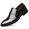 Fashion Lightweight Pointed Toe Slip-On Shoes for Men Men's Leather Loafers Comfortable Office Wedding Party Shoes Business Casual Shoes