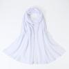 Supply Solid Color Silk Scarf Women's Island Silk Edge Lace Long Scarf Bright Silk Ethnic Scarf Malaysian Headscarf