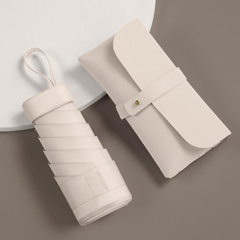 Pocket Umbrella Durability Iron Fiber Constructions UV Sun Umbrella Rain Umbrellas for Outdoor Activities and Commuting