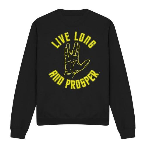 STAR TREK Unisexová mikina pro dospělé Live Long Hand