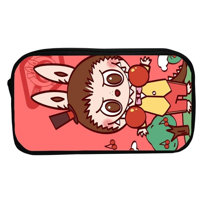 Sött tecknad kanin pennskrin för barn Hållbart polyester-pennfodral