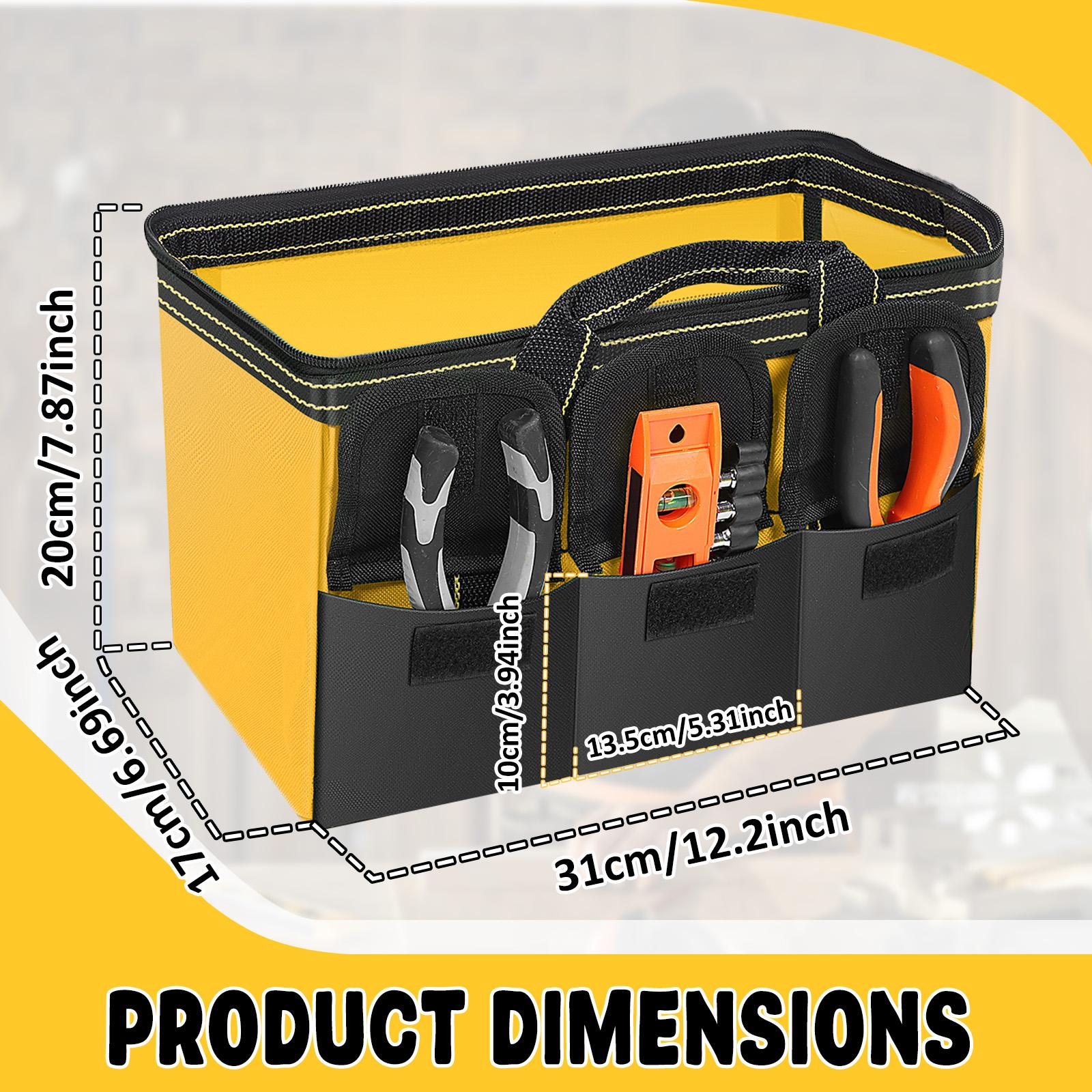 Tactical Tool Bag Electrician Storage Bag Multipurpose Work Organizer for Handyman,Carpenter,Durable Portable Tool Storage Bag