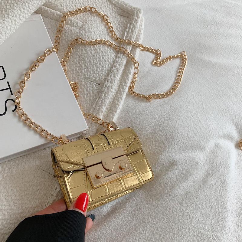 Mini Small Bag Women's Summer Leisure Has New Trendy Fashion Shoulder Messenger Bag Chain Small Square Bag