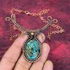 Copper Chrysocolla Necklace Copper Wire Wrapped Jewelry Adjustable Chain Necklace Gemstone Necklace Handmade Brand New Jewelry Gifts for Mom