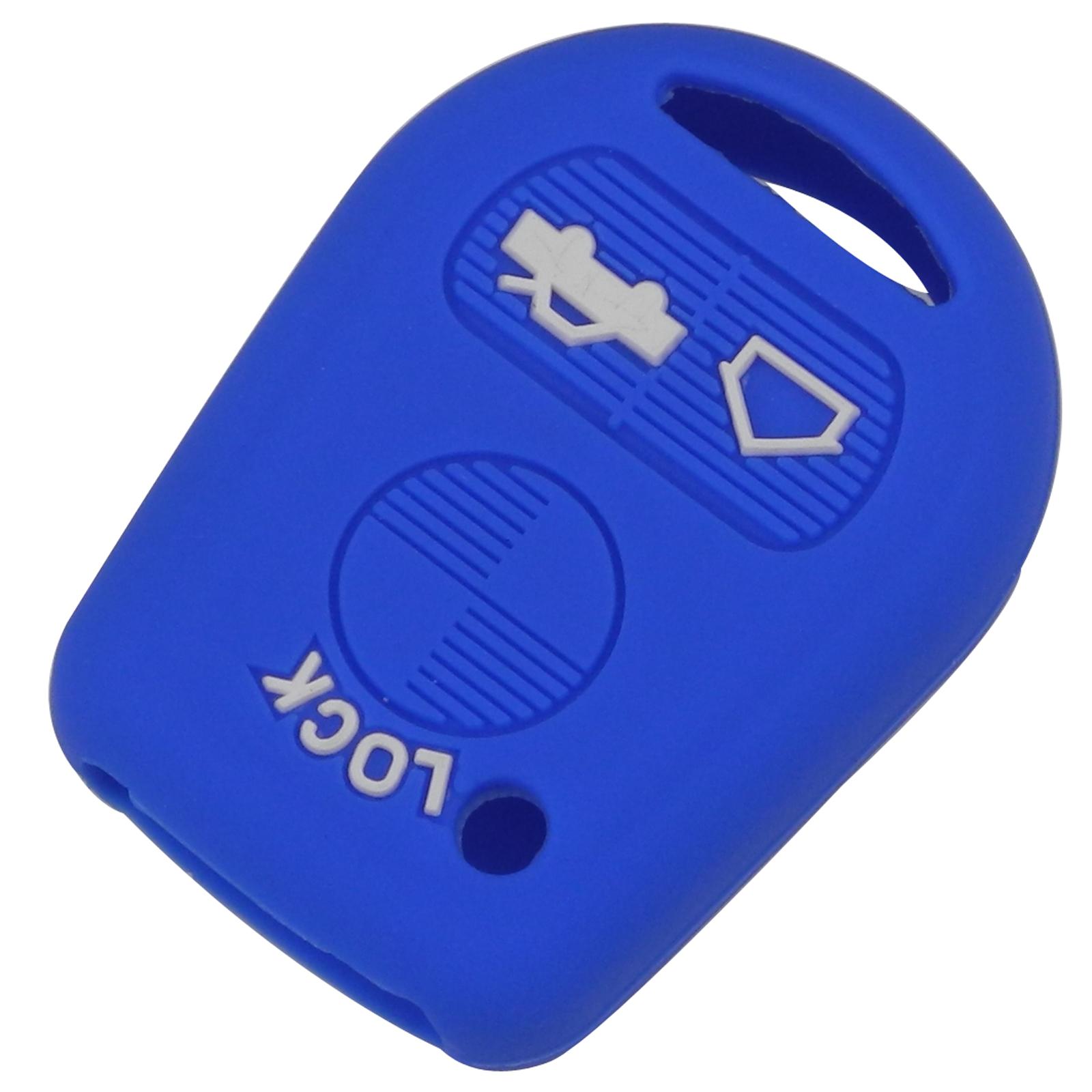 

jingyuqin 3 кнопки силиконовый чехол для дистанционного ключа автомобиля брелок для BMW E31 E32 E34 E36 E38 E39 E46 Z3 Z4 чёрный