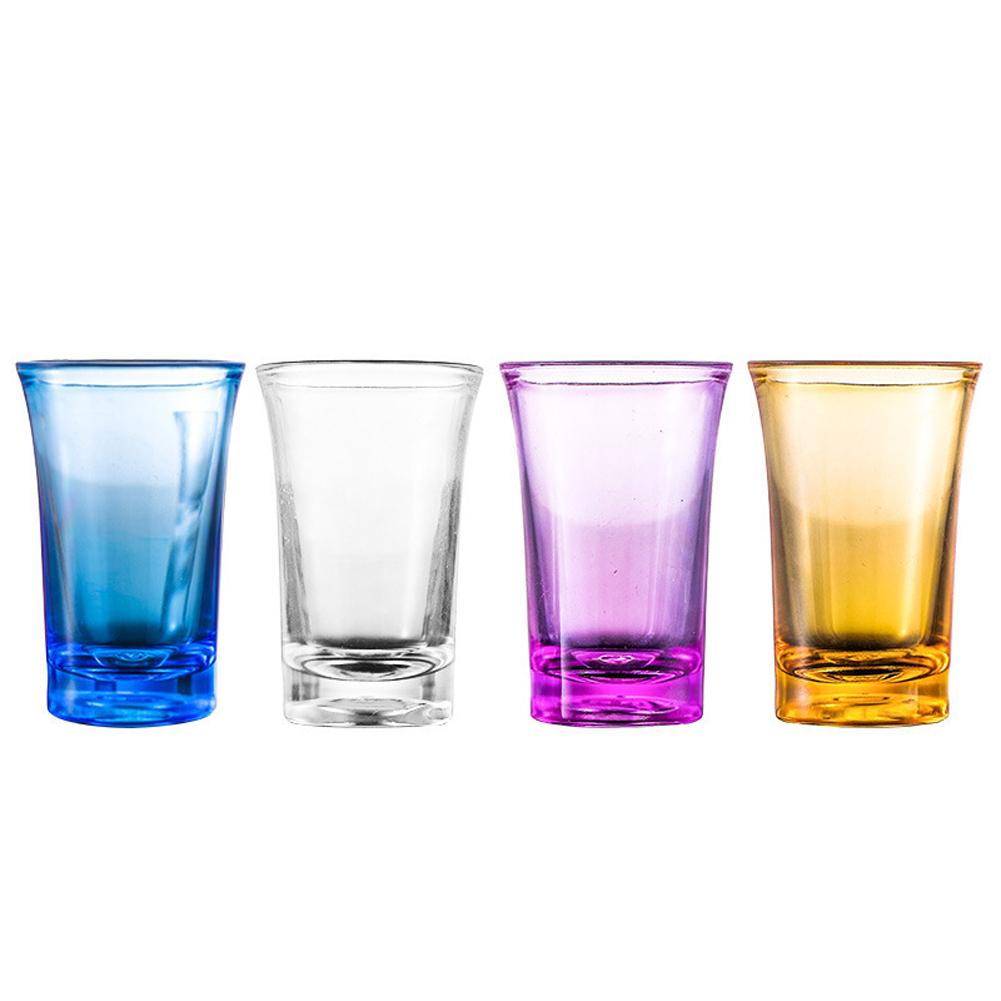 6 Teile/satz 35ml Kunststoff Schnapsbecher Schnapsglas Spirituosen Schnapsbecher Party Bar Club Trinkwerkzeug Hochzeit Weingläser