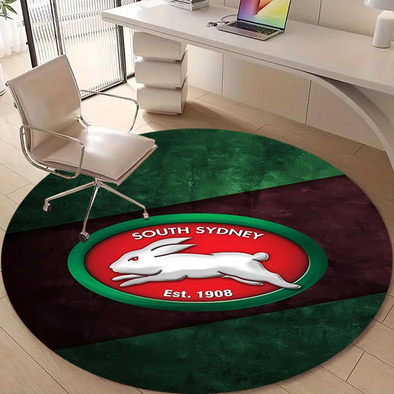 1pc Football Team (16) Design Printed Area Round Carpet for Bedroom Living Room Home Decor Rugs Mat Non Slip Mat Rug for Bedside