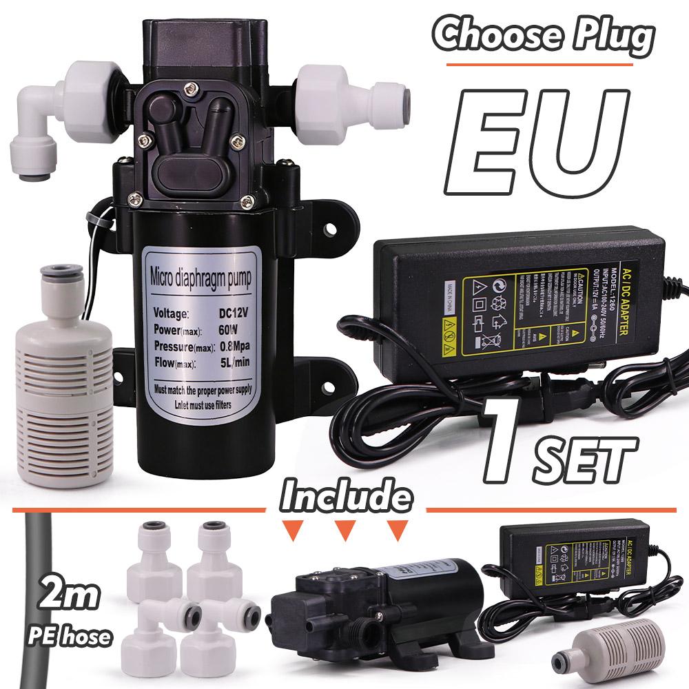 60W Diaphragm Self-Priming Pump 1/4 Filter