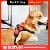 Nylon Dog Cat Harness Breathable Adjustable Pet Chest Strap with Leash Wear-resistant Dog Harness Vest Dog Walking Training