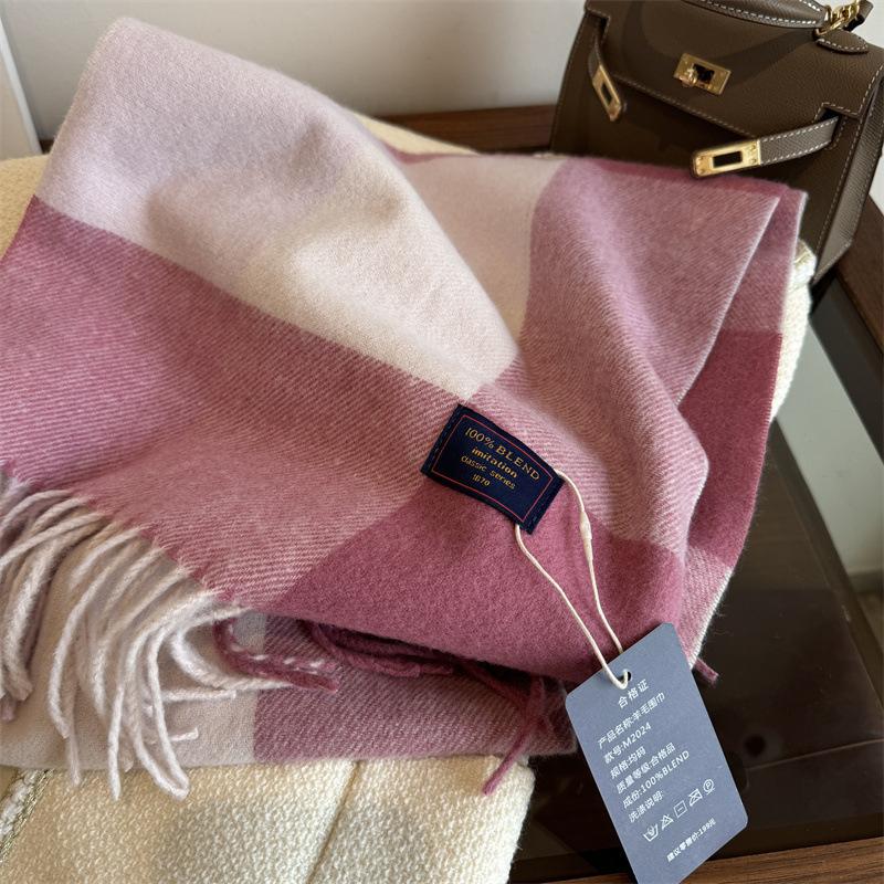 Luxury  Classic England Style For Women Scarf Fashion Stripe Plaid Scarves Tassel Shawls Pashmina Lady Wrap Poncho Stoles