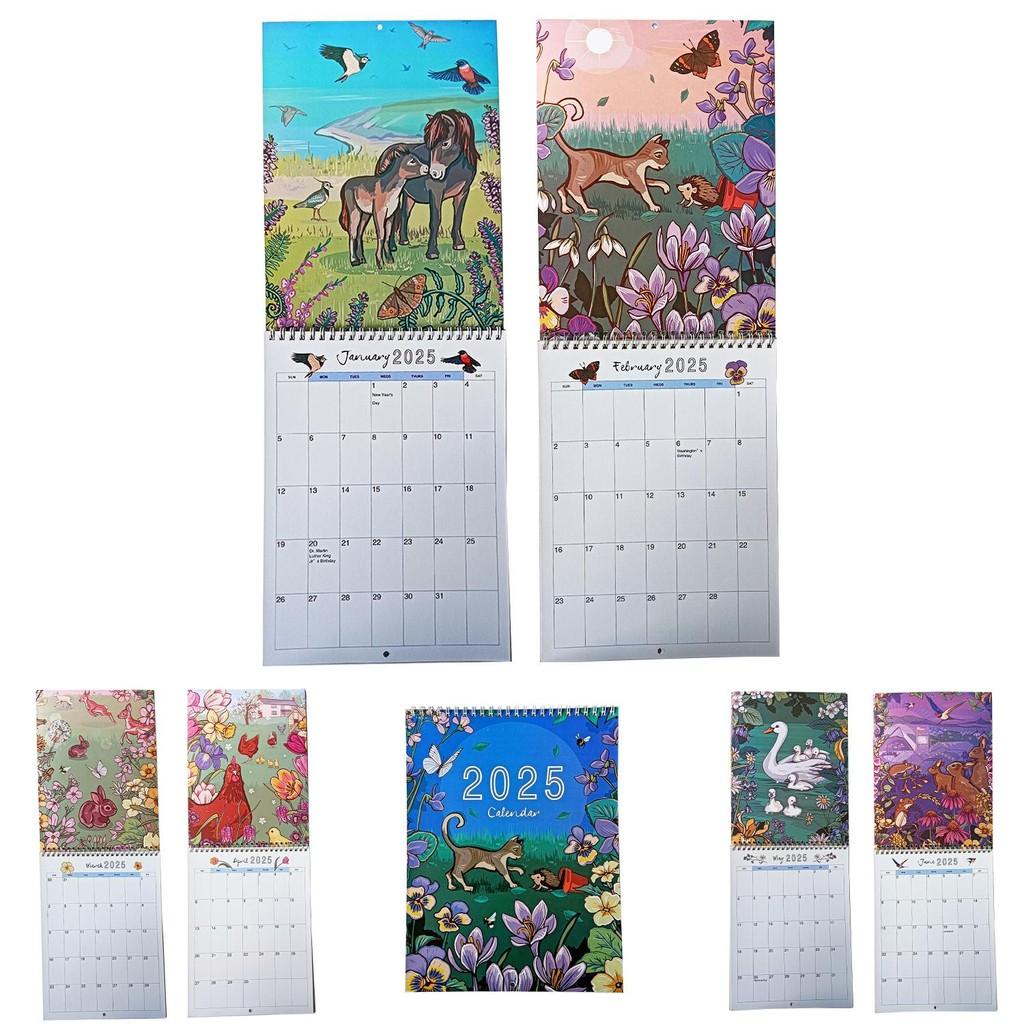 2025 Animal And Nature Calendar Unique Paper Calendar For Students And Professionals Alike
