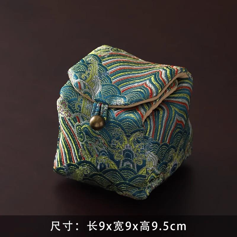 Handmade Retro Tea Cup Bag, Master Cup, Single Cup Bag, Storage Bag, Small Cloth Bag, Handbag, Thickened Cloth Bag, Storage Bag