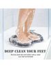 Foot Scrubbing Pad Bathroom Bath Brush Multifunctional Scrubbing Foot Massage Pad Non-slip Foot Pad Silicone Bath Brush