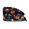 Cappello da lavoro con stampa di Halloween alla moda, cappello casual da lavaggio, berretto da borsa