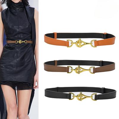 Leder Damen Verstellbarer Gürtel Dekorative Hemd mit Kleid Anzug Vielseitiger Gürtel