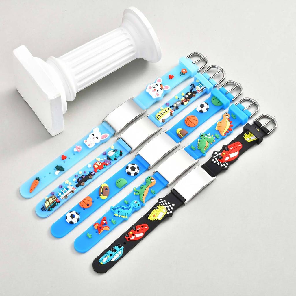 Brățară Personalizată pentru Copii, Brățară Reglabilă Personalizată Pentru Băiat Fată, Gravată de Urgență Alergie Epilepsie Autism Diabet