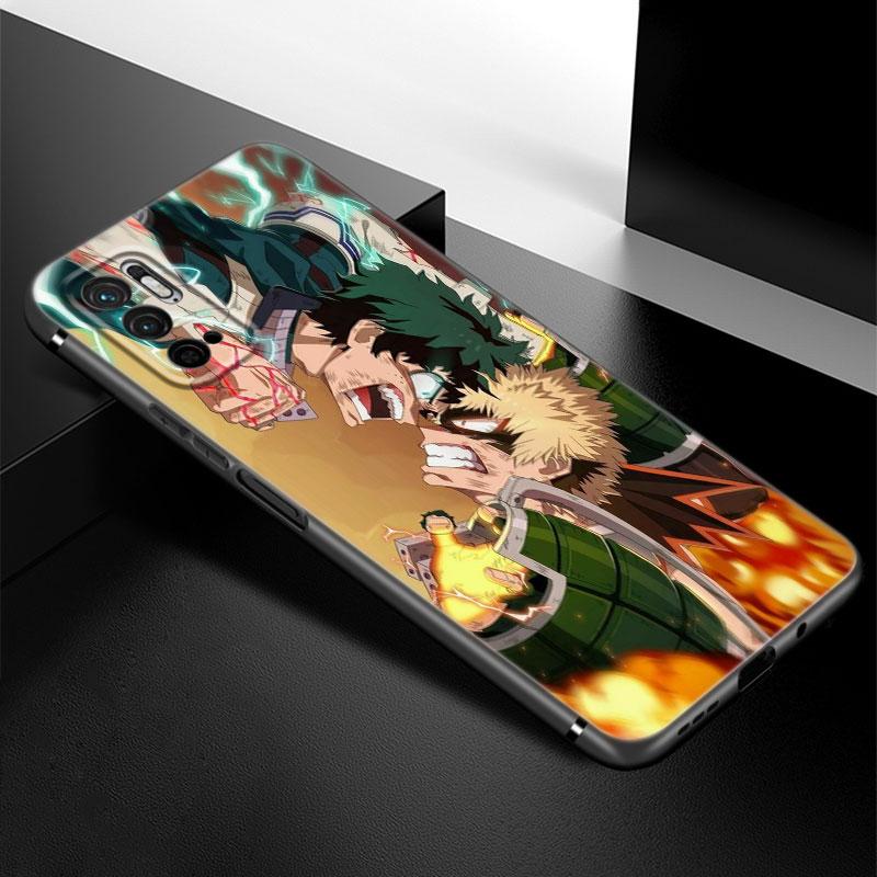 

Чехол для телефона My Hero Acadamia для Xiaomi Redmi Note 7 8 9 10 Lite 11 11E 11T 12 Pro 11S 4G 10T 5G 8T 9S 10S, мягкий черный чехол из ТПУ Redmi Note 12 Pro 5G