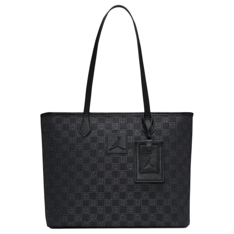 Jordan Monogram Polyester Tote Bag, Shopping Bag, Shoulder Bag, Handbag Men s Black Jordan HM9241-010 чёрный