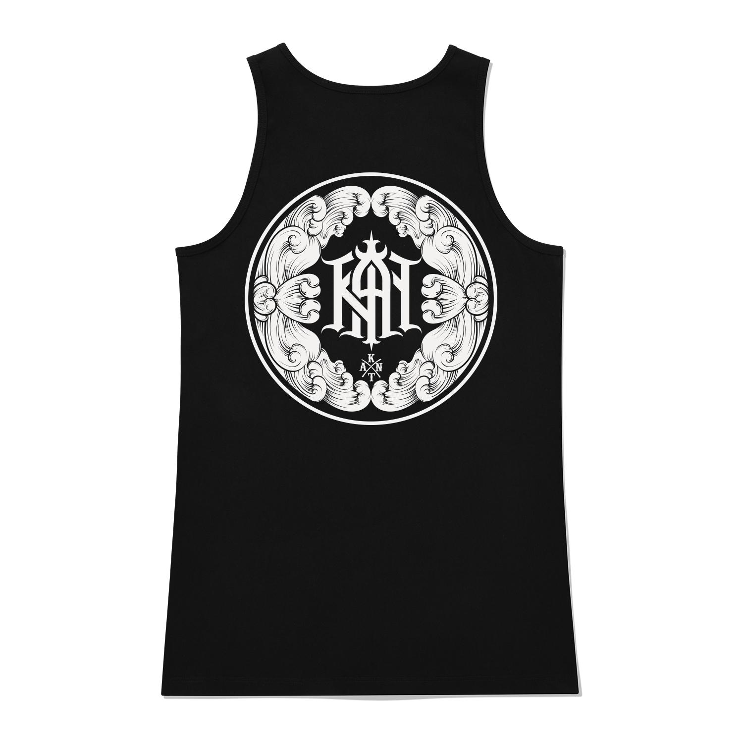 Khan 6312 Ksb0118 Flower Khan Long Sleeveless - Black Black/L