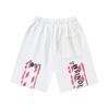 1018 Off-White 2025 Spring/Summer New 99 Letter Diagonal Stripe Graffiti Print Men's and Women's Casual Loose Shorts